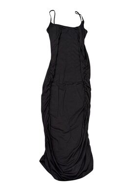 Absolutely Love It Women’s Black Ruched Side Maxi Dress - Size L